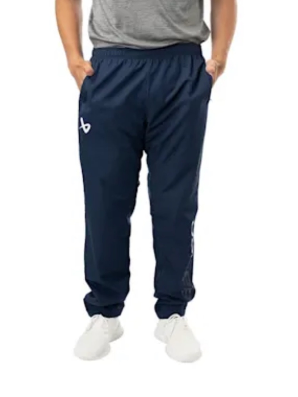 Bauer Team Ice Hockey Pants Windbreaker Warm Up Men's Size Medium Navy